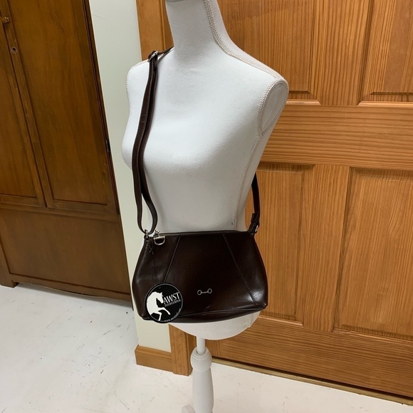 AWST crossbody purse NEW stirrup zipper pulls 6inH x 10in W x 2.5in D - Picture 2 of 10